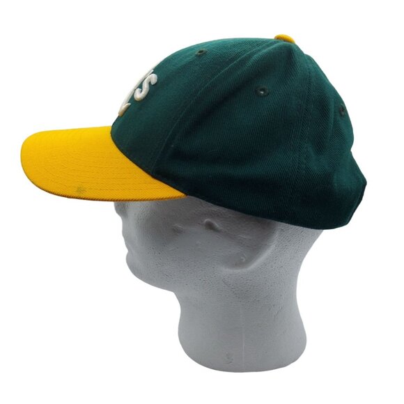 Vtg Logo Athletics Oakland A's Snapback Cap Baseball MLB OSFM Adj - Picture 4 of 8